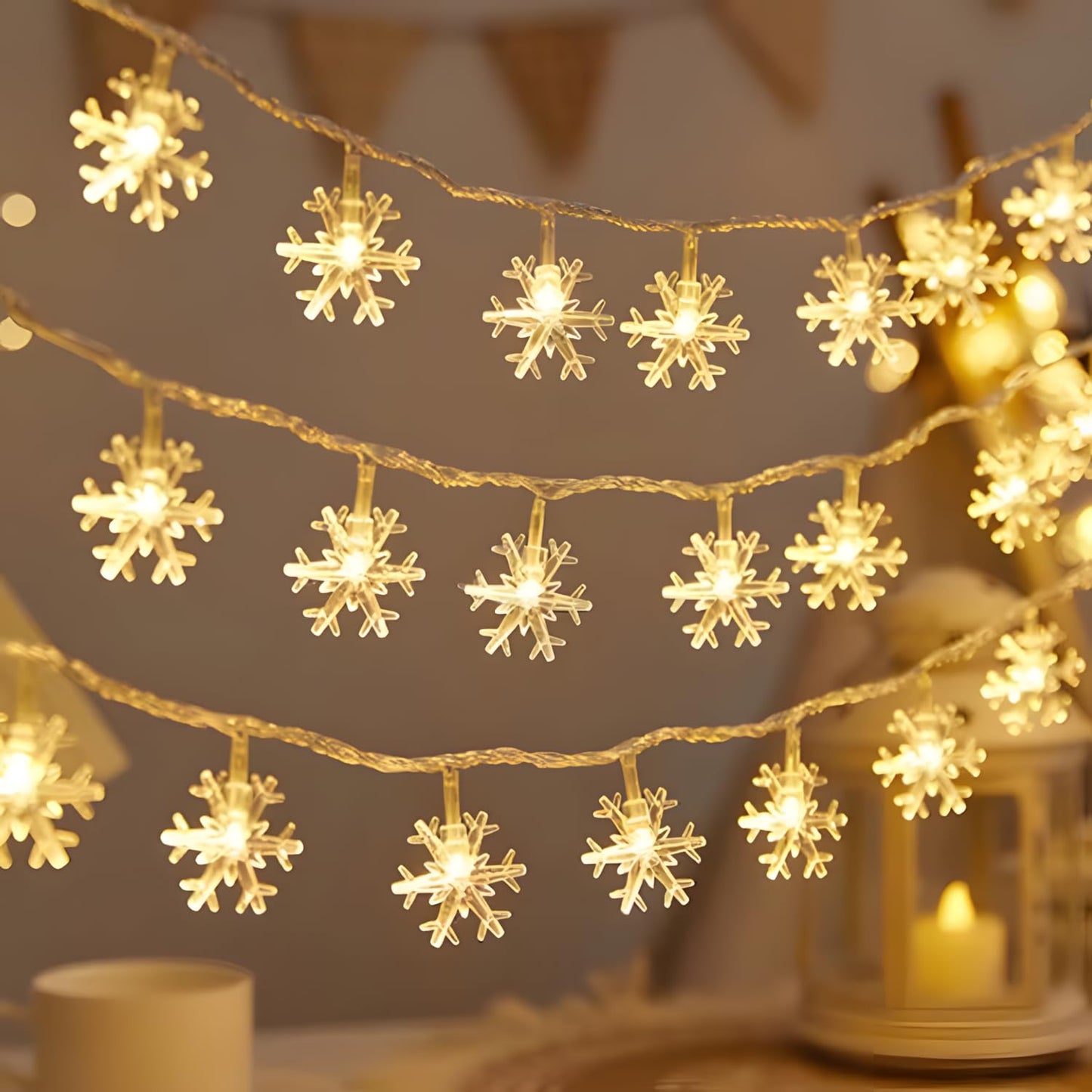 Snowflake LED String Light